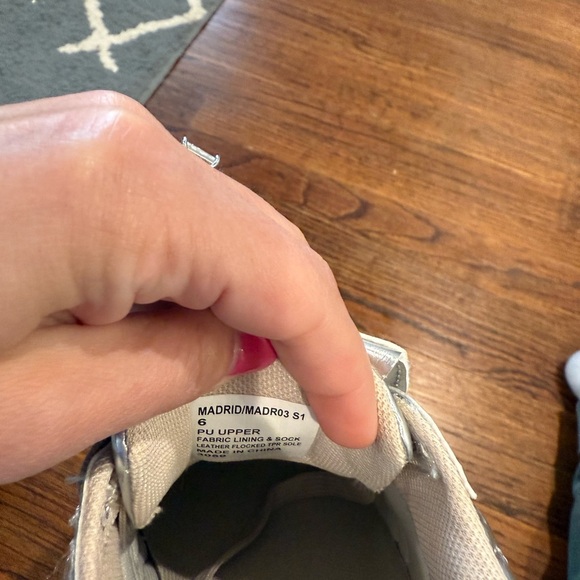 Steve Madden Silver Metallic Madrid Sneaker - Picture 7 of 8